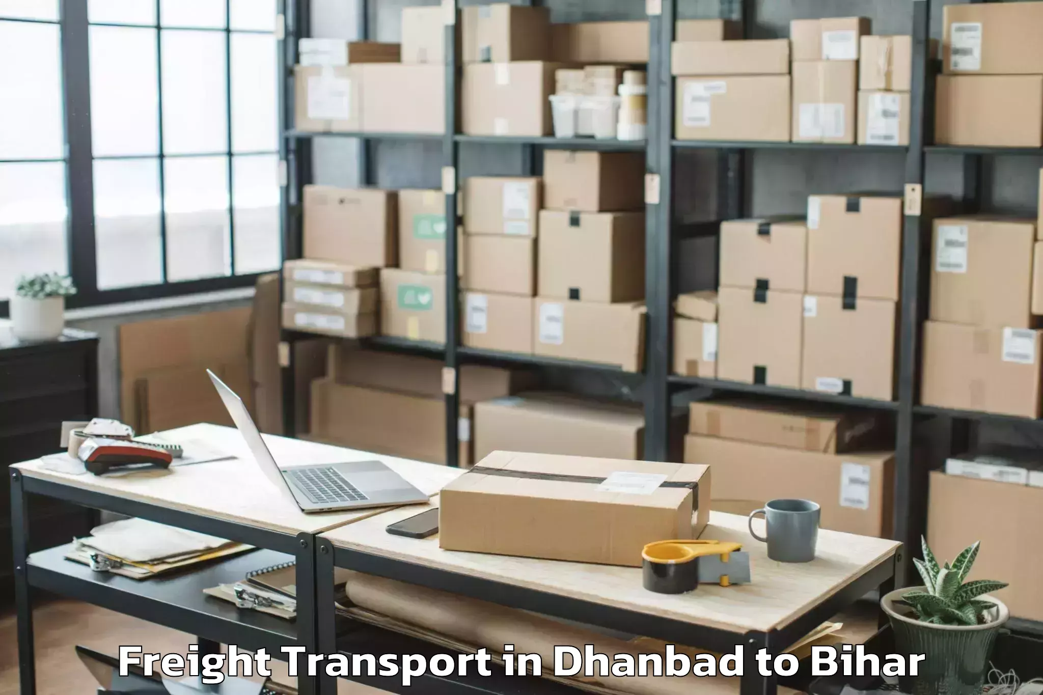 Trusted Dhanbad to Darbhanga Airport Dbr Freight Transport